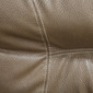 62" Brown w/ White Trim Flip Sofa