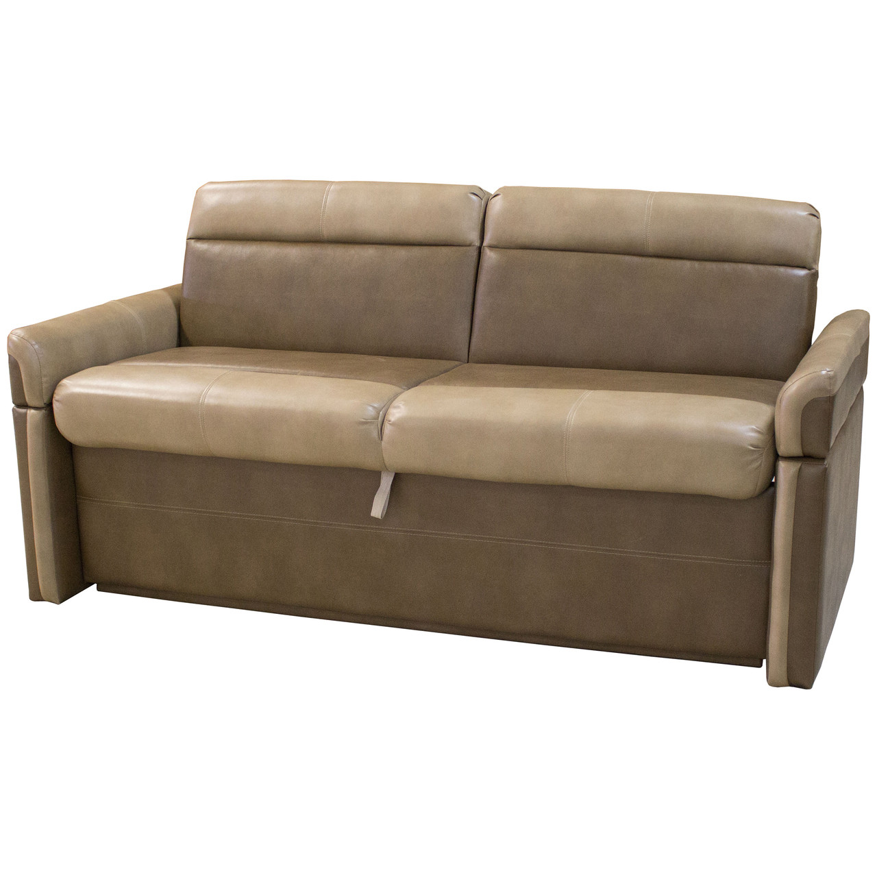 68" Two Tone Tan Flip Sofa RV Parts Nation