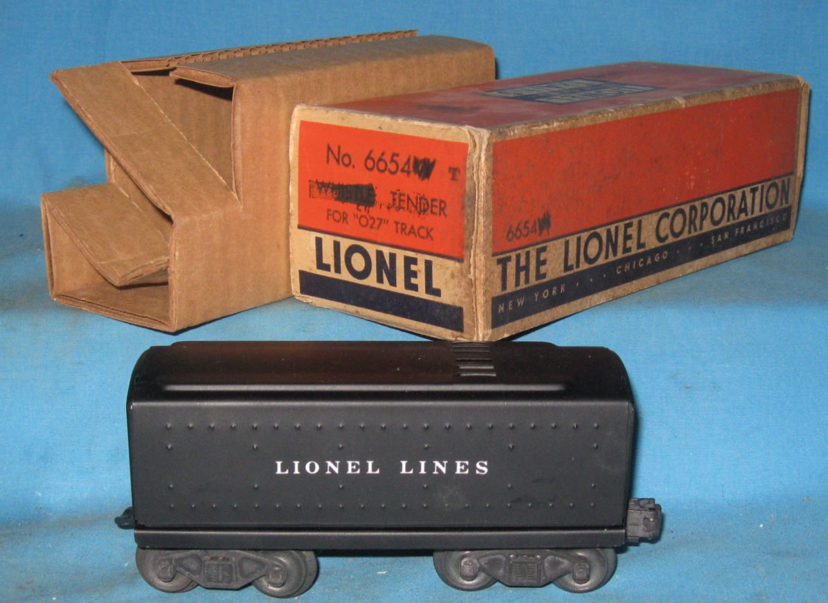 6654T Lionel Lines Tender (NOS) All Aboard Train Shoppe