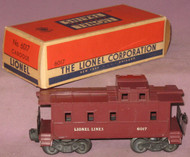 6017 Lionel Lines Caboose: Molded Tuscan (7/OB)