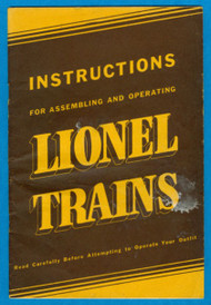 1939 Instructions For Assembling and Operating Lionel Trains (7+)