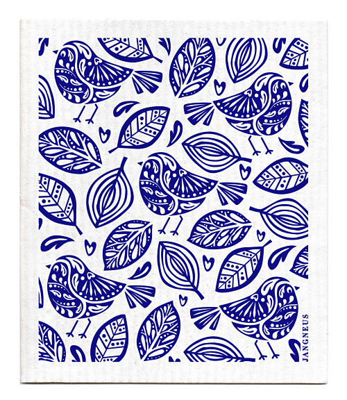 Swedish dishcloth Robins Blue
