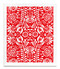 Swedish dishcloth Scandi Bloom Red