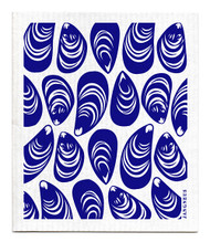 Swedish dishcloth Mussels - Blue