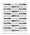 Swedish dishcloth Sardines - Black
