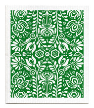 Swedish dishcloth Scandi Bloom Green