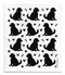 Jangneus Swedish dishcloth, black doodle dog, 100% biodegradable