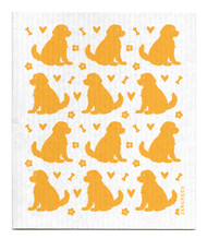 Swedish Dishcloth - Doodle Dog - Ochre
