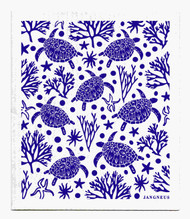 Swedish dishcloth 100% biodegradable 7 by 8 inches, turtle by Jangneus