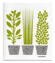 Jangneus Swedish dishcloth, Herbs Green, 100% biodegradable