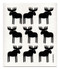 Jangneus Swedish dishcloth, Black Moose, 100% biodegradable