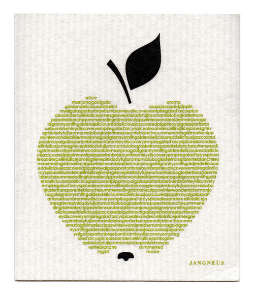 Jangneus Swedish dishcloth, Big Apple, 100% biodegradable