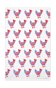 Swedish Kitchen Towels - Hen - Blue