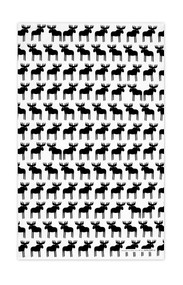 Jangneus Swedish Tea Towels - Moose - Black - 100% cotton