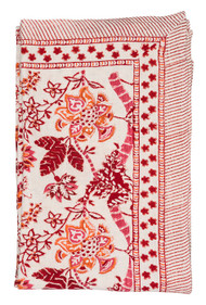 Tablecloth - Floral - Red