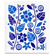 Swedish Dishcloth - Garden - Blue