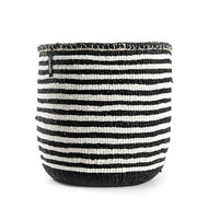 Kiondo Basket - Thin Stripes Black & White