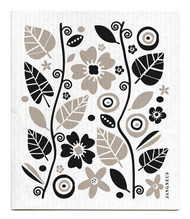 Swedish Dishcloth - Garden - Black