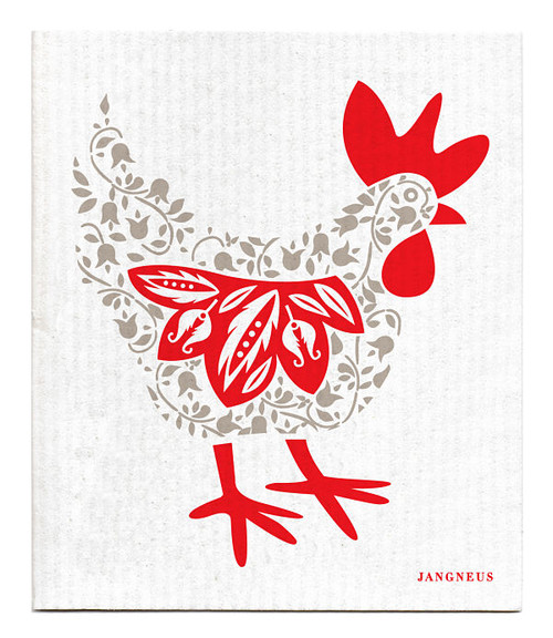 Swedish Dishcloth - Hen - Grey