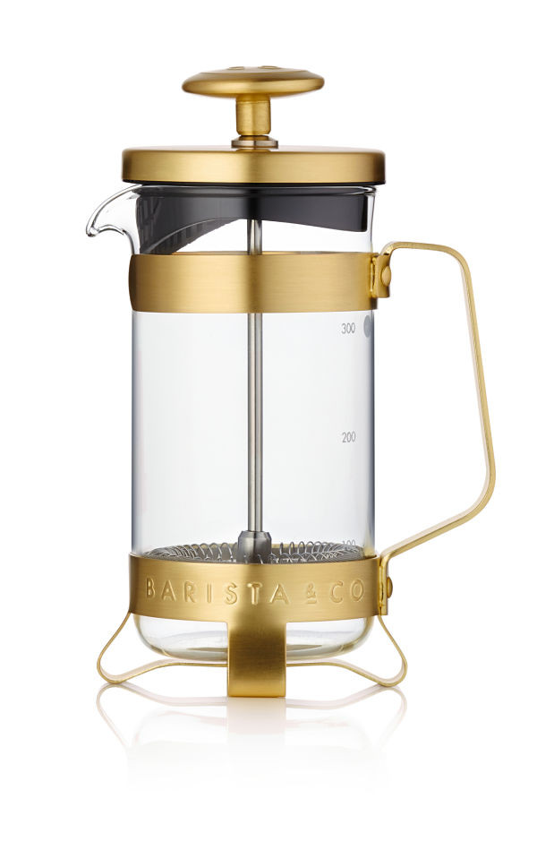 French Press Coffee Pot Midnight Gold Small Esthetic Living