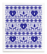 Swedish Dishcloth - Dalarna - Blue