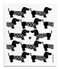 Jangneus Swedish dishcloth, Dachshund Black, 100% biodegradable