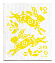 Jangneus Swedish dishcloth, Hare Yellow, 100% biodegradable