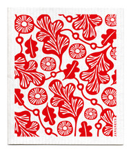 Jangneus Swedish dishcloth, Red Oak Leaf, 100% biodegradable