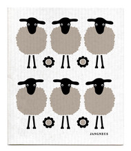 Jangneus Swedish dishcloth, Mini Black Sheep, 100% biodegradable