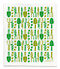 Swedish dishcloth 100% biodegradable 7 by 8 inches, Gardening green by Jangneus