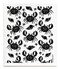 Swedish dishcloth 100% biodegradable 7 by 8 inches, Crabs black by Jangneus Swedish dishcloth 100% biodegradable 7 by 8 inches, Crabs black by Jangneus