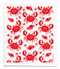 Swedish dishcloth 100% biodegradable 7 by 8 inches, Crabs red by Jangneus Swedish dishcloth 100% biodegradable 7 by 8 inches, Crabs red by Jangneus