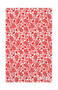 Jangneus kitchen towel oak leaf red