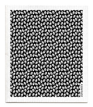 Jangneus Swedish dishcloth, Mini Leaves Black, 100% biodegradable