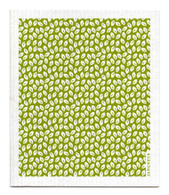 Swedish Dishcloth - Mini Leaves - Green