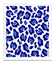 Jangneus Swedish dishcloth, Animal Print Blue, 100% biodegradable