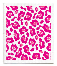 Jangneus Swedish dishcloth, Animal Print Pink, 100% biodegradable
