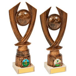 TW20-025-1208BG / Antique Gold Football Trophy