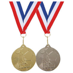 TW20-032-754BG / 45mm Football Medal (M) with Ribbon