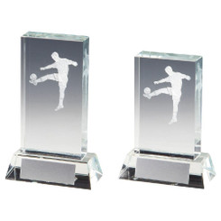 TW20-036-T.0788G / Crystal Football Award with 3D Image inside
