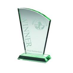 Jade Glass Sail Plaque (15mm Thick) - 6.75"
