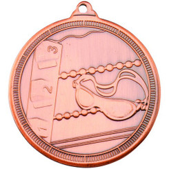 Swimming 'Multi Line' Medal - Bronze 2"