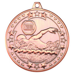 Swimming 'Tri Star' Medal - Bronze 2"
