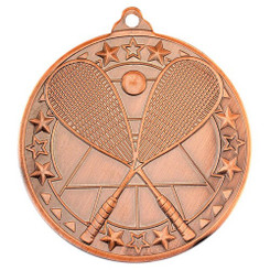 Squash 'Tri Star' Medal - Bronze 2"