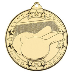 Table Tennis 'Tri Star' Medal - Gold 2"