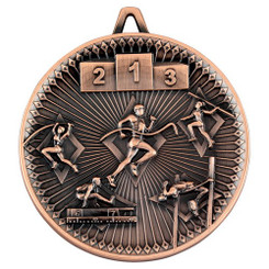 Athletics Deluxe Medal - Bronze 2.35"