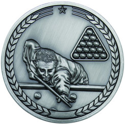 Pool/Snooker Medallion - Antique Silver 2.75"