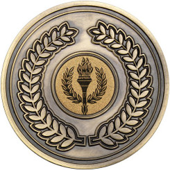 Wreath Medallion - Antique Gold 2.75"