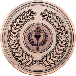 Wreath Medallion - Bronze 2.75"
