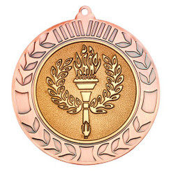 Wreath Medal (2" Centre) - Bronze 2.75"